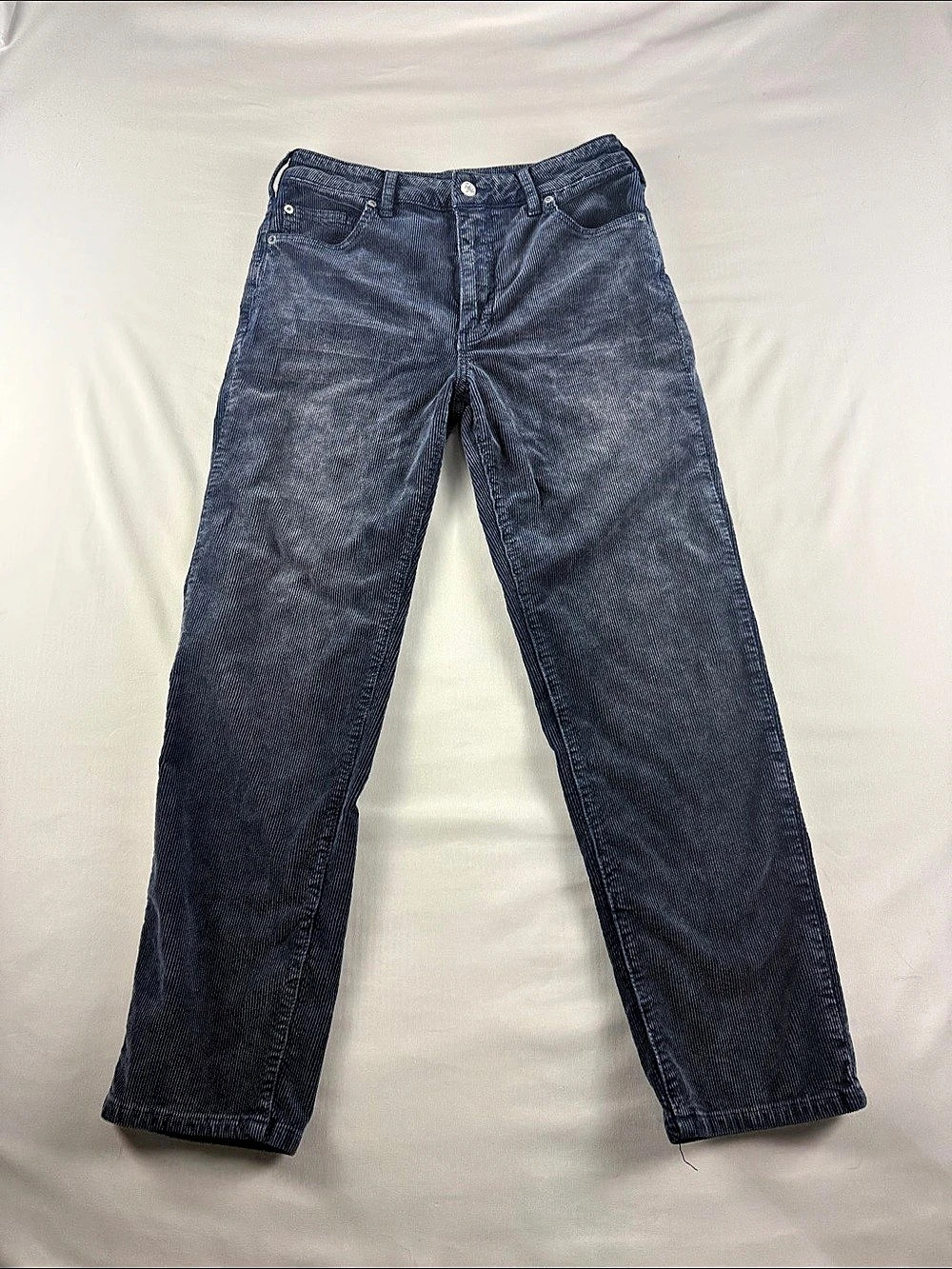 Pilcro The Vintage Straight Navy Blue Corduroy Pants Women’s 27 Stretch